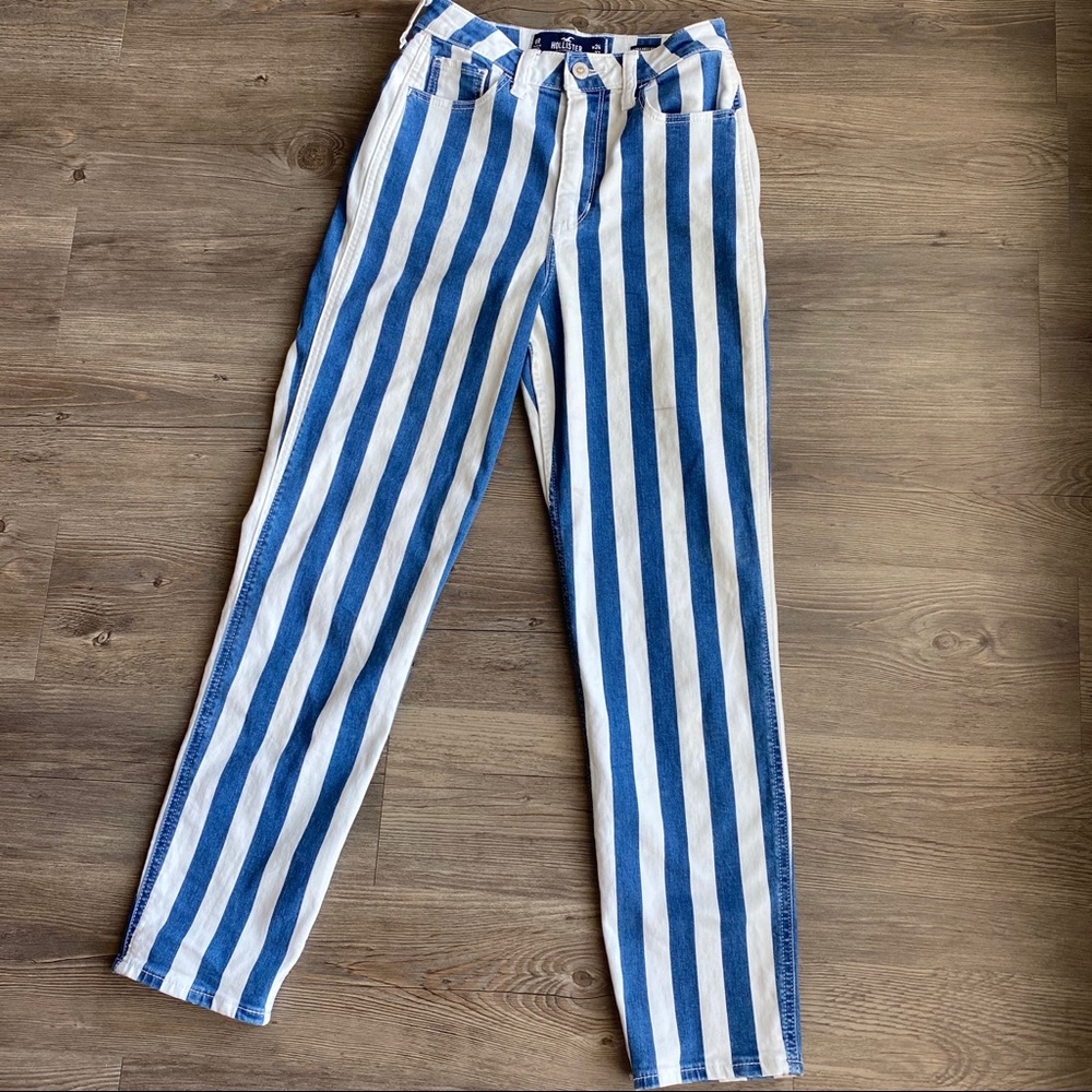Striped Mom Jeans